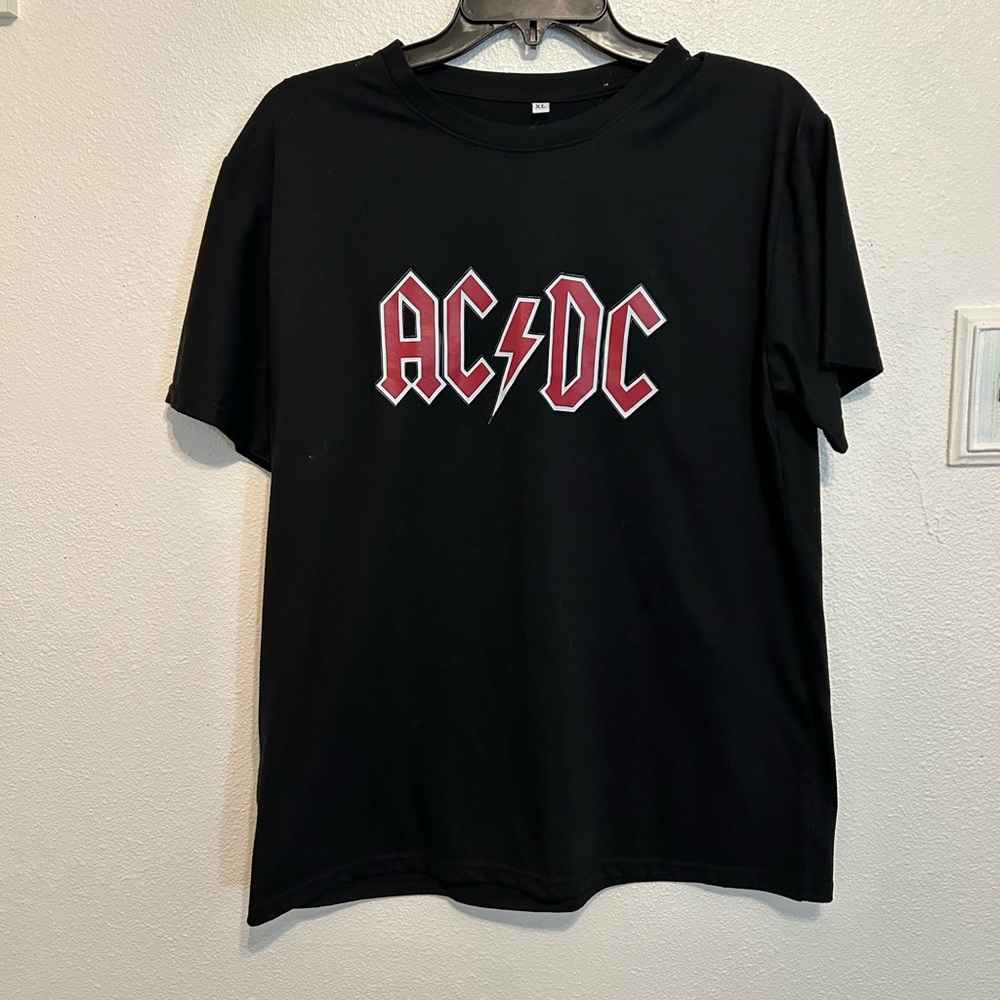 Black Basic AC/DC Top